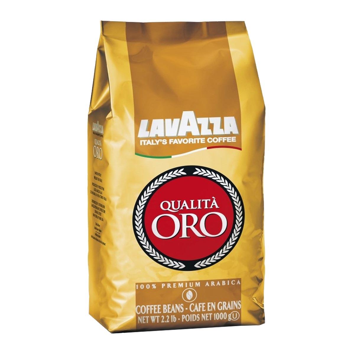 Lavazza Qualita Oro Whole Bean Coffee Blend Medium Roast 2.2-LB, 2.2 LB –  Italy Best Coffee