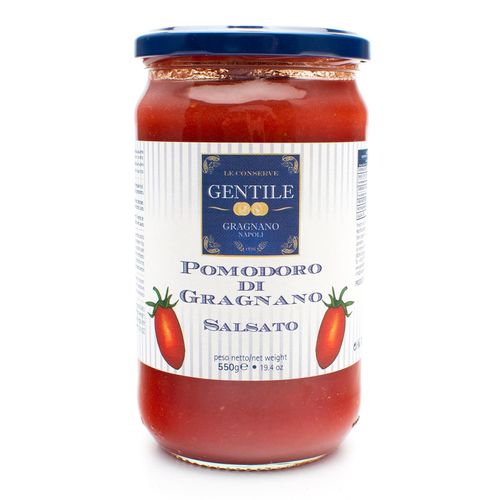 Gentile Preserves - Tomatoes from Gragnano in Juice 550g – serving suggestion