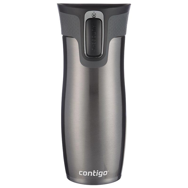 Contigo Transit Autoseal Travel Mug 470 ml Vacuum Flask Stainless Steel Thermal Mug Leakproof Tumbler Coffee Mug with BPA Free Easy-Clean Lid