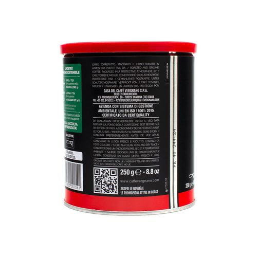 Caffè Vergnano 1882 100% Arabica Ground Coffee Tin 250g – additional view 3