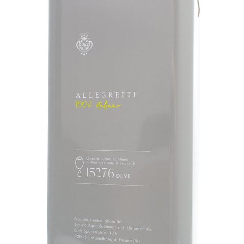 Allegretti OLIO Extra Vergine Olive Oil Biologica 5l - BIO Organic – additional view 2