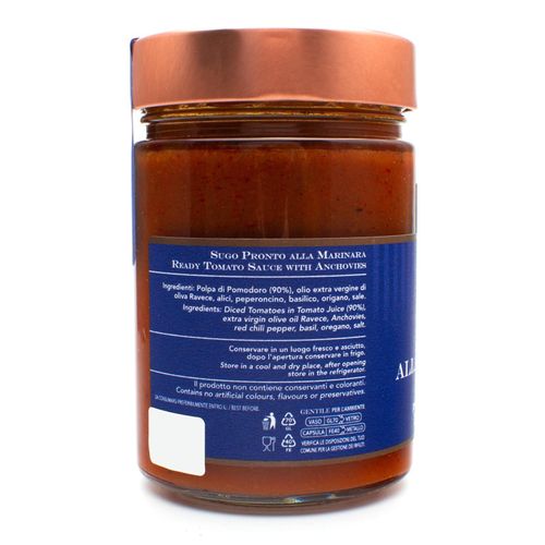 Gentile Preserves - Ready Tomato Sauce with Anchovies 320g – serving suggestion 4