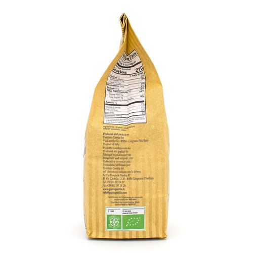GENTILE Organic Whole Durum Wheat Semolina pasta 500g "Penne Rigate - 10 minutes" – additional view 2