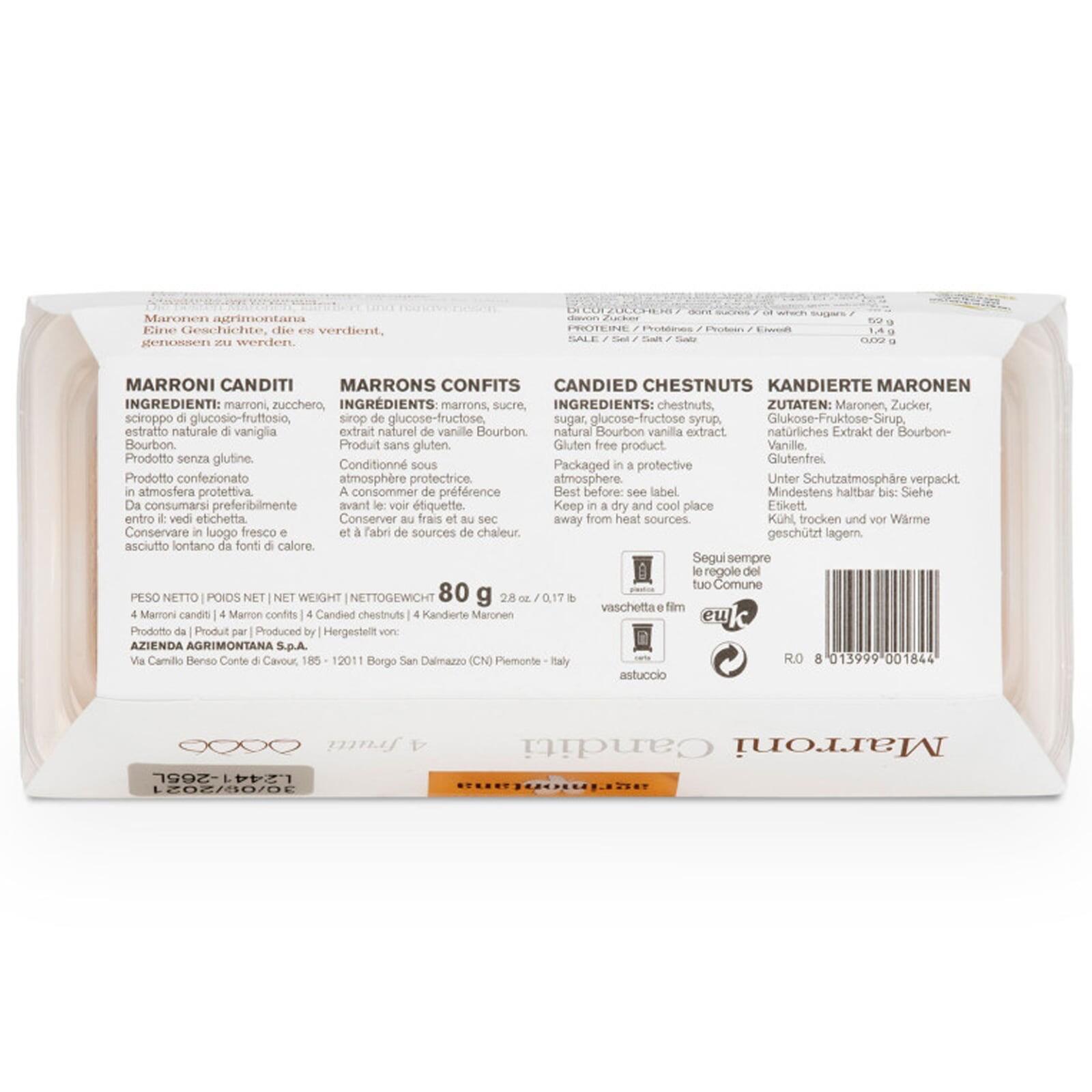Agrimontana Candied Chestnuts 4 Fruits 80g – additional view