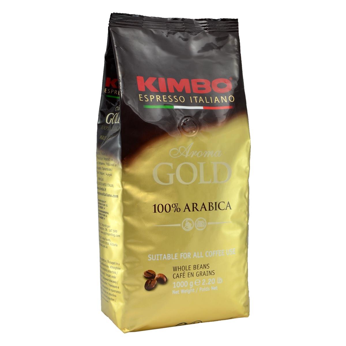 Café en grano  De'Longhi Kimbo Gold, 1kg, 100% Arábica