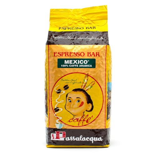Passalacqua Mexico coffee beans, 1 kg bag, front