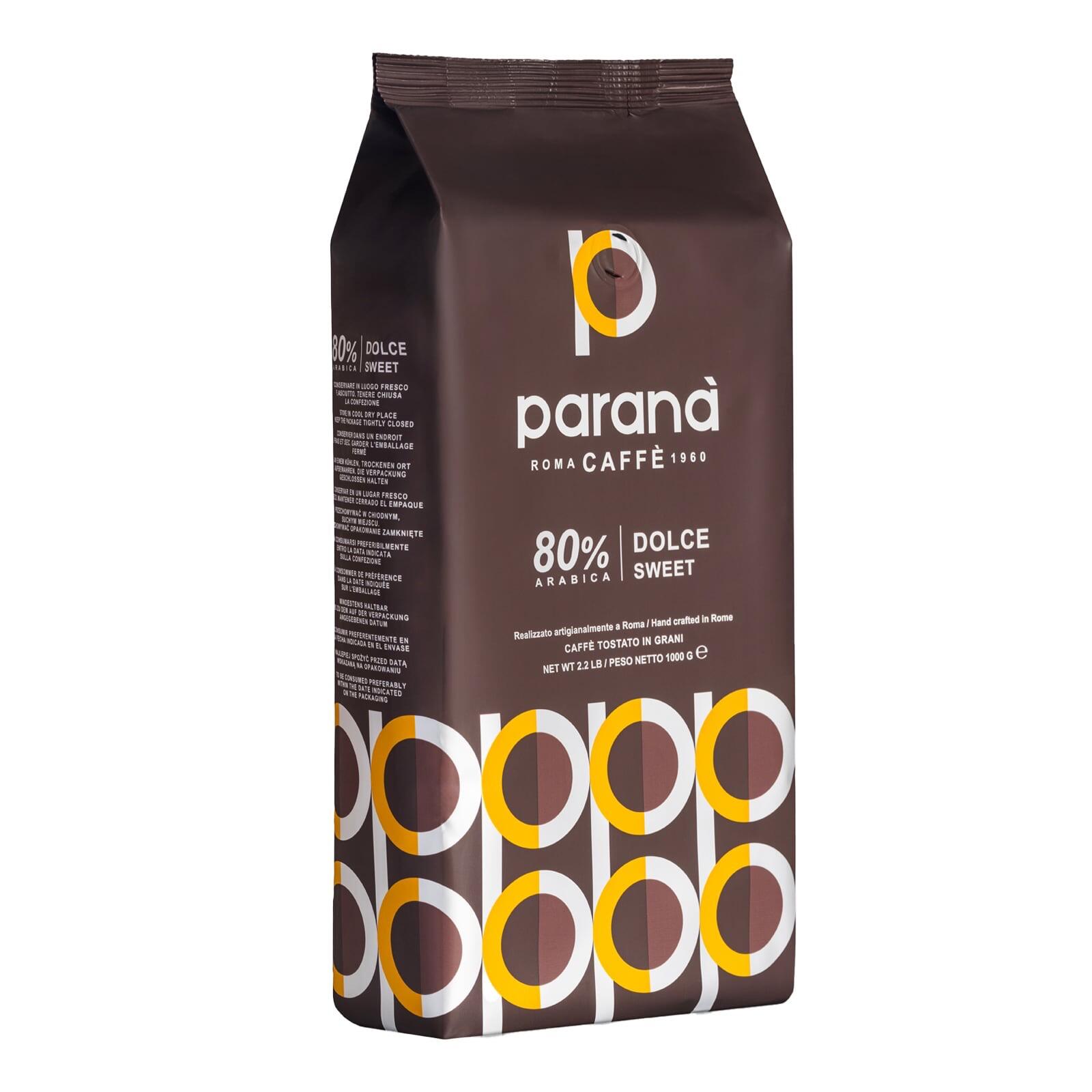 Caffe Parana Dolce Sweet Coffee Beans 1kg – front view