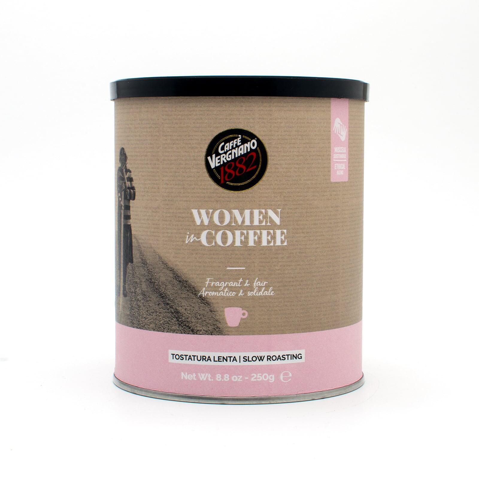 Caffè Vergnano 1882 Women In Coffee Ground Coffee Tin 250g