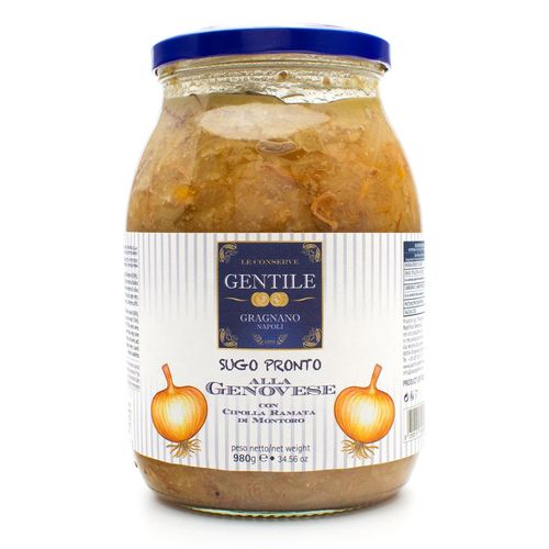 Gentile Preserves - Ready Sauce with Montoro Onions 980g – serving suggestion
