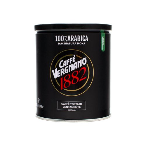 Caffè Vergnano 1882 100% Arabica Moka Ground Coffee Tin 250g