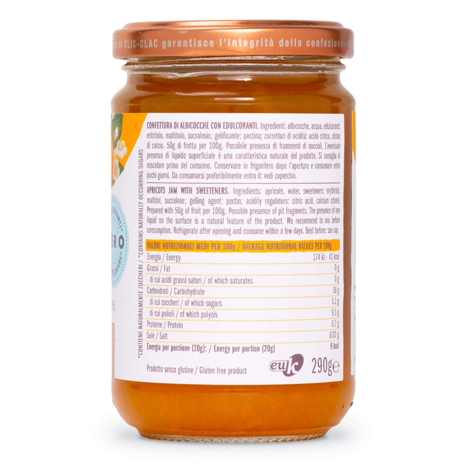 Agrimontana Apricot Jam ZERO 290g – additional view