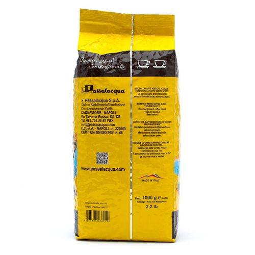 Passalacqua Mexico coffee beans, 1 kg bag, back