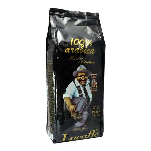Lucaffe Mister Exclusive 100% Arabica Coffee Beans 1kg – front view