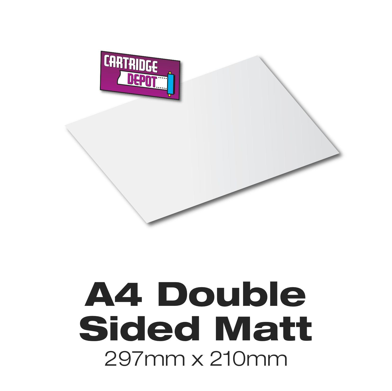 Double sided photographic paper
