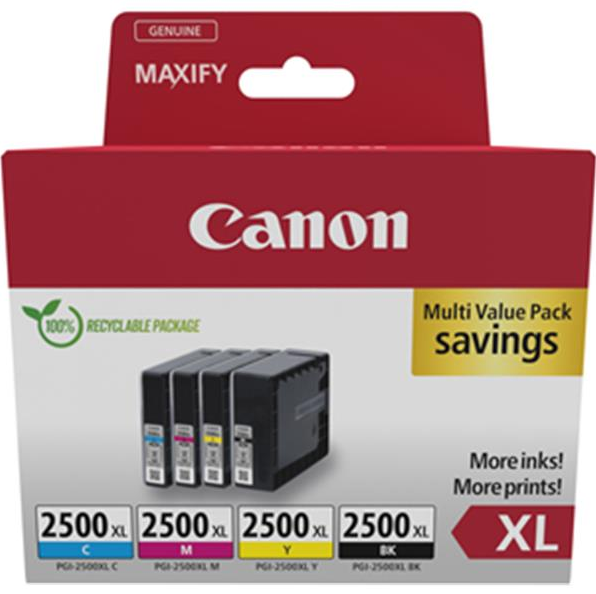 Original Canon Pgi Xl Bk C M Y Multipack B