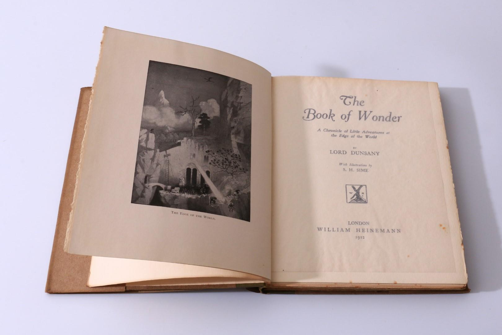 Lord Dunsany - The Book of Wonder - Heinemann, 1912, First Edition.