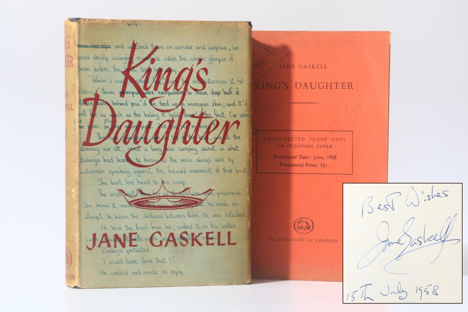 Jane Gaskell - King's Daughter - Hutchinson, 1958, Signed First Edition.