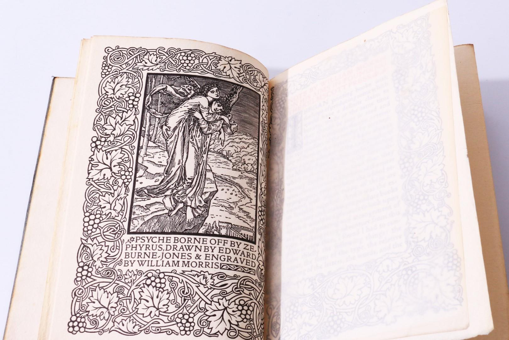 William Morris - A Note by William Morris on his Aims in Founding the Kelmscott Press, Together with a Short Description of the Press by S.C. Cockerell, & an Annotated List of the Books Printed Thereat. - Kelmscott Press, 1898, Limited Edition.