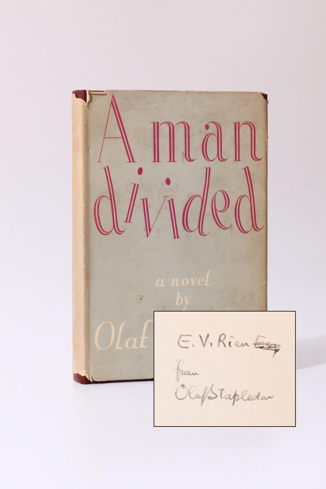 Olaf Stapledon - A Man Divided - Methuen, 1950, Signed First Edition.