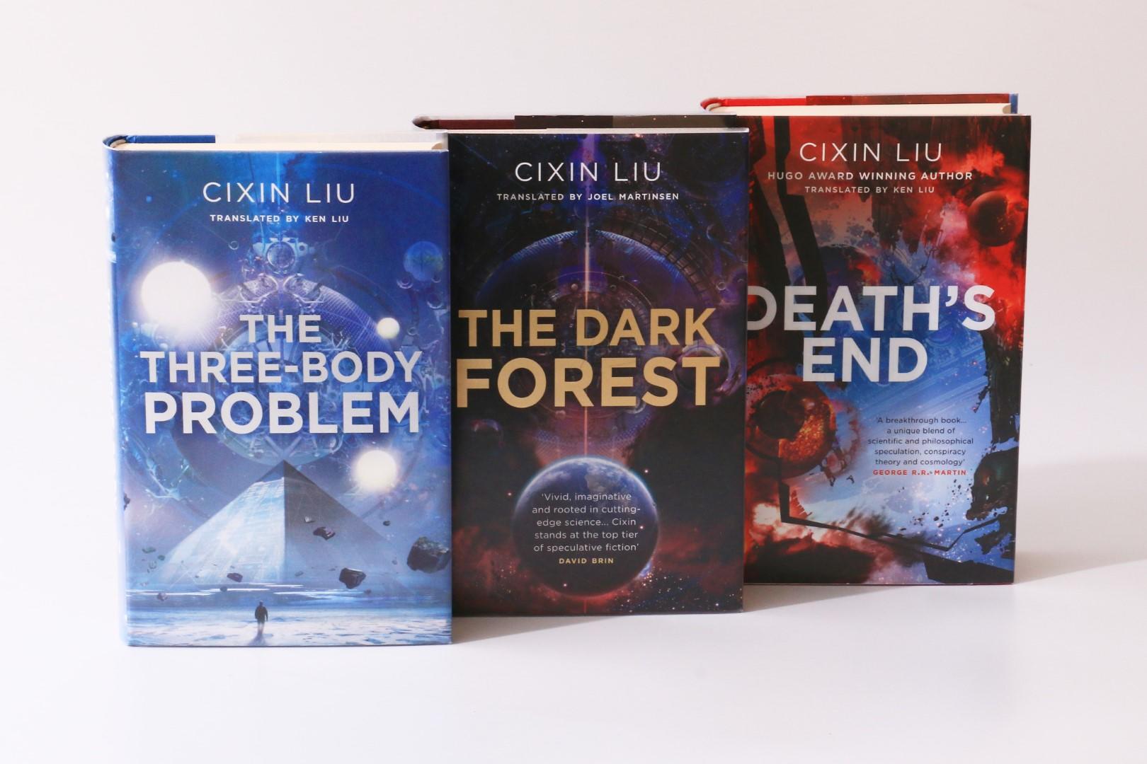 Cixin Liu [trans. Ken Liu] - The Remembrance of Earth's Past Trilogy [comprising] The Three-Body Problem, The Dark Forest and Death's End - Head of Zeus, 2015, First Edition.