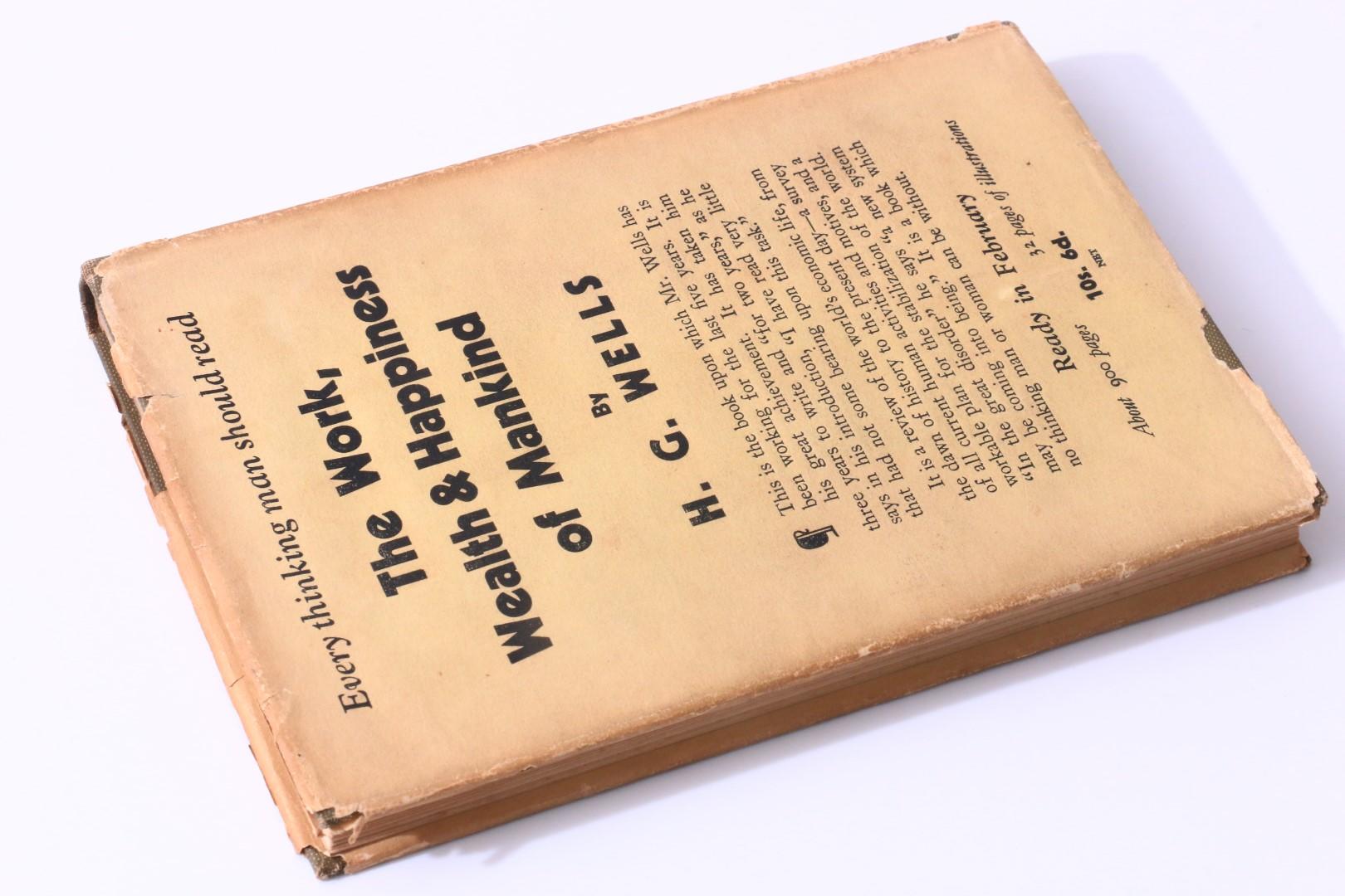 H.G. Wells - What Are We To Do With Our Lives? - Heinemann, 1931, Signed First Edition.