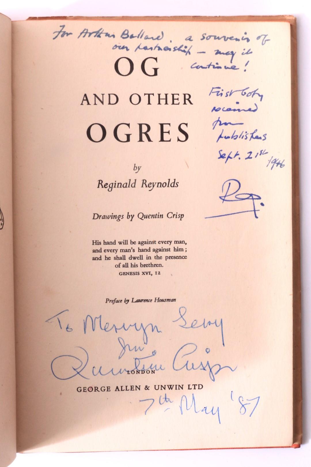 Reginald Reynolds - OG and the Ogres - Allen and Unwin, 1946, Signed First Edition.