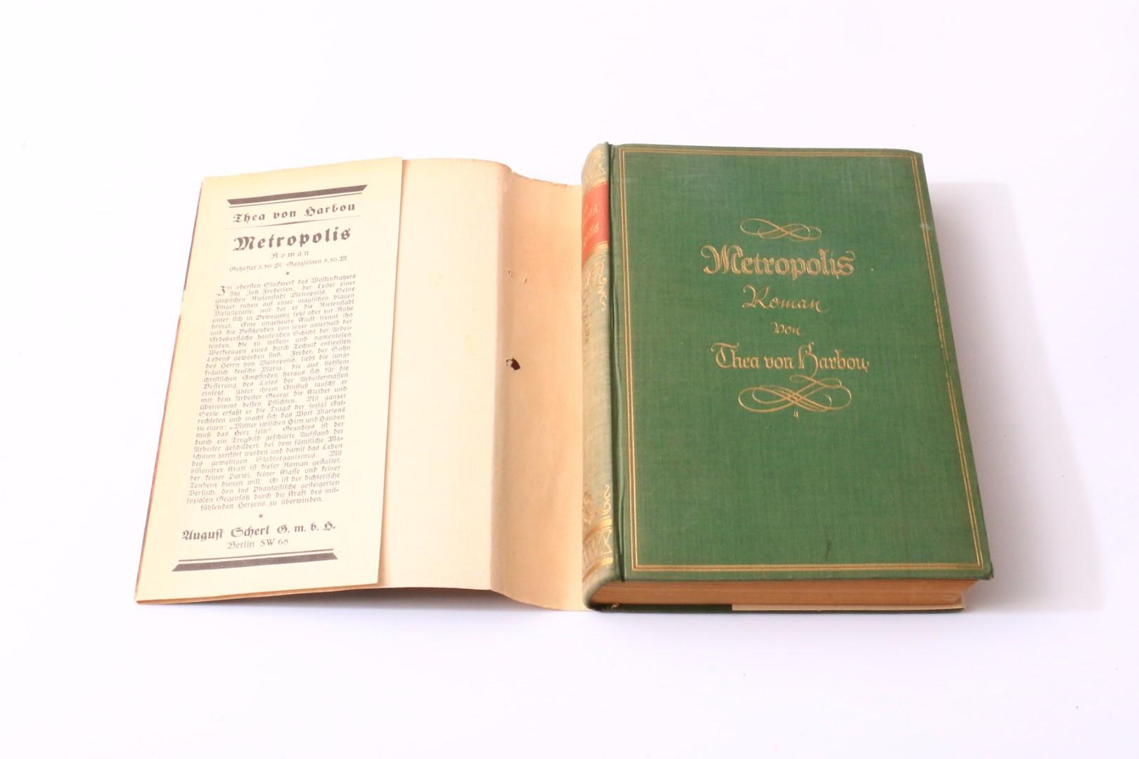 Thea von Harbou - Metropolis - August Scherl, 1926, First Edition.