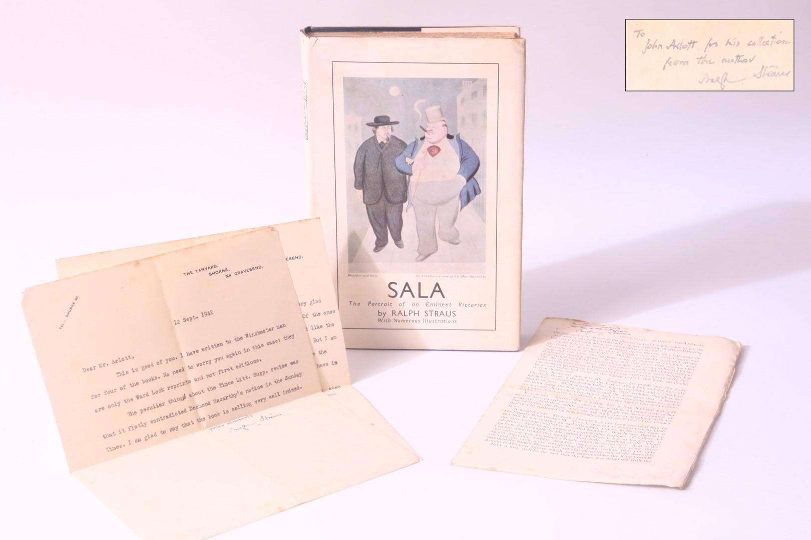 Ralph Straus - Sala: The Portrait of an Eminent Victorian - Constable, 1942, Signed First Edition.