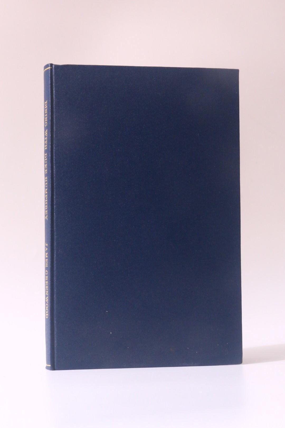 James Greenwood - Dining with Duke Humphrey - Warne, n.d. [1880s?], First Edition.