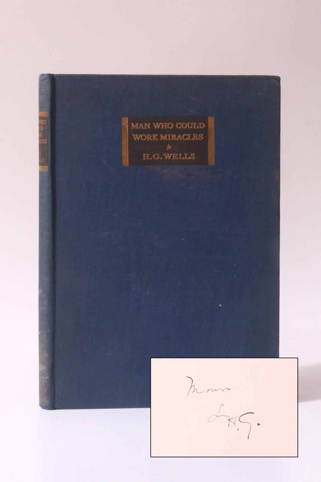 H.G. Wells - Man Who Could Work Miracles. - Cresset Press, 1936, Signed First Edition.