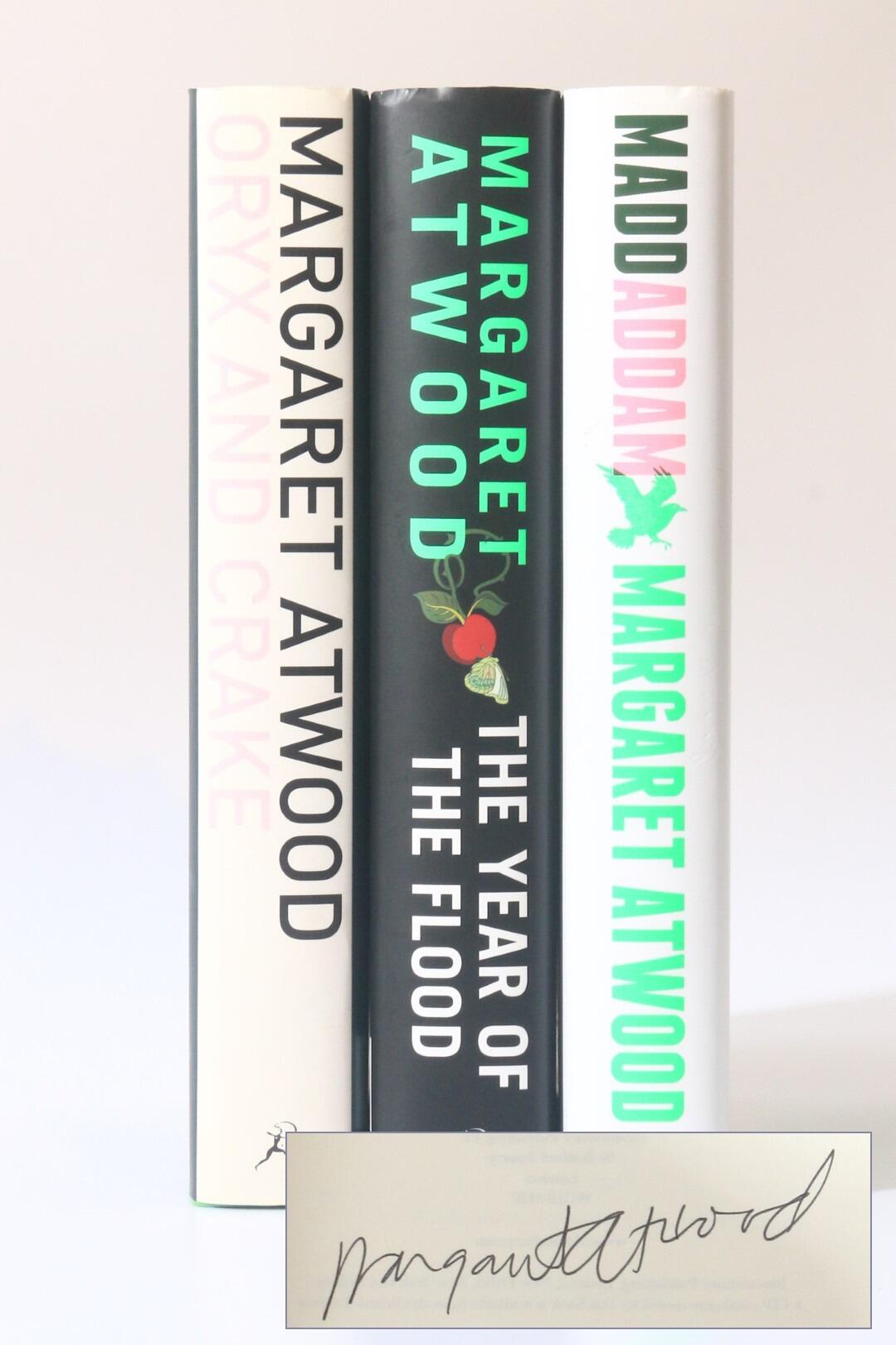 Margaret Atwood - The MaddAddam Trilogy [comprising] Oryx and Crake, The Year of the Flood and MaddAddam - Bloomsbury, 2003-2013, Signed First Editions.