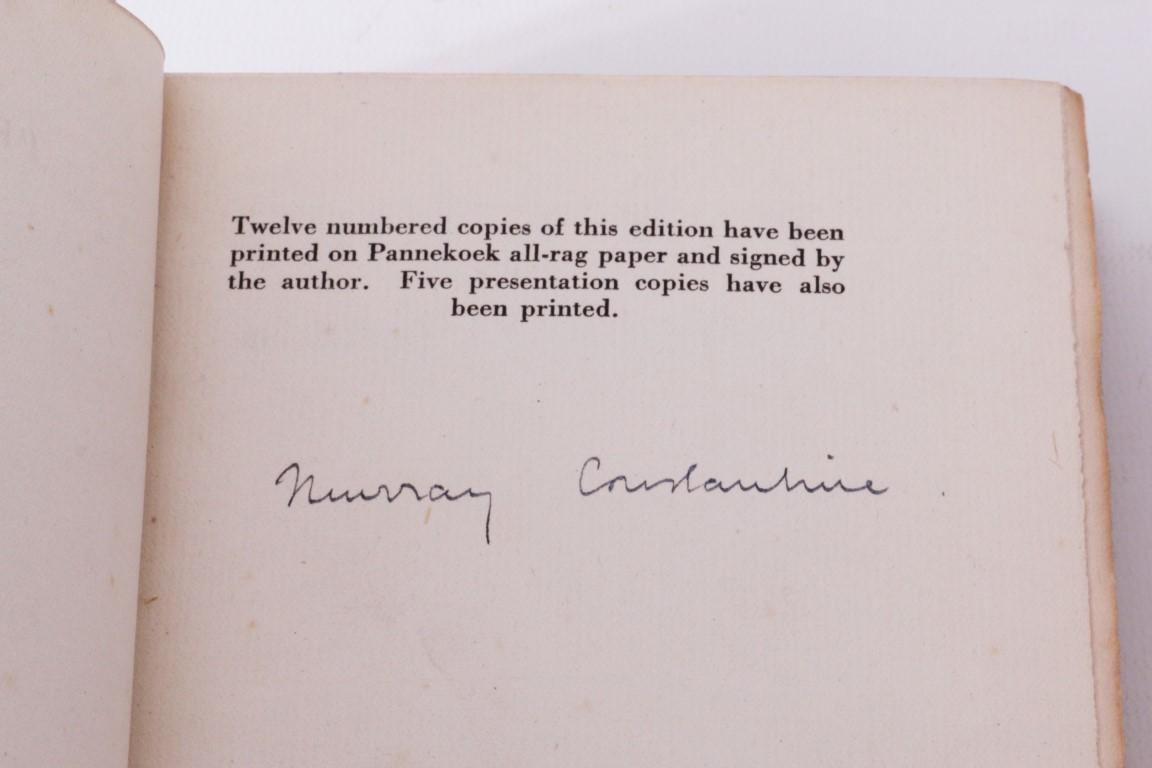 Murray Constantine - Proud Man - Association Copy w/ Limited Edition and Proof - Boriswood, 1934, Signed First Edition.