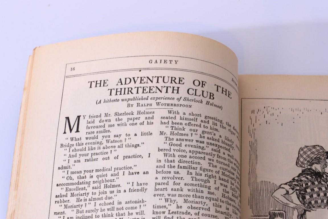 Ralph Wotherspoon - The Adventure of the Thirteenth Club [Arthur Conan Doyle / Sherlock Holmes Interest] - Gaiety Magazine Publishing, 1924, First Edition.