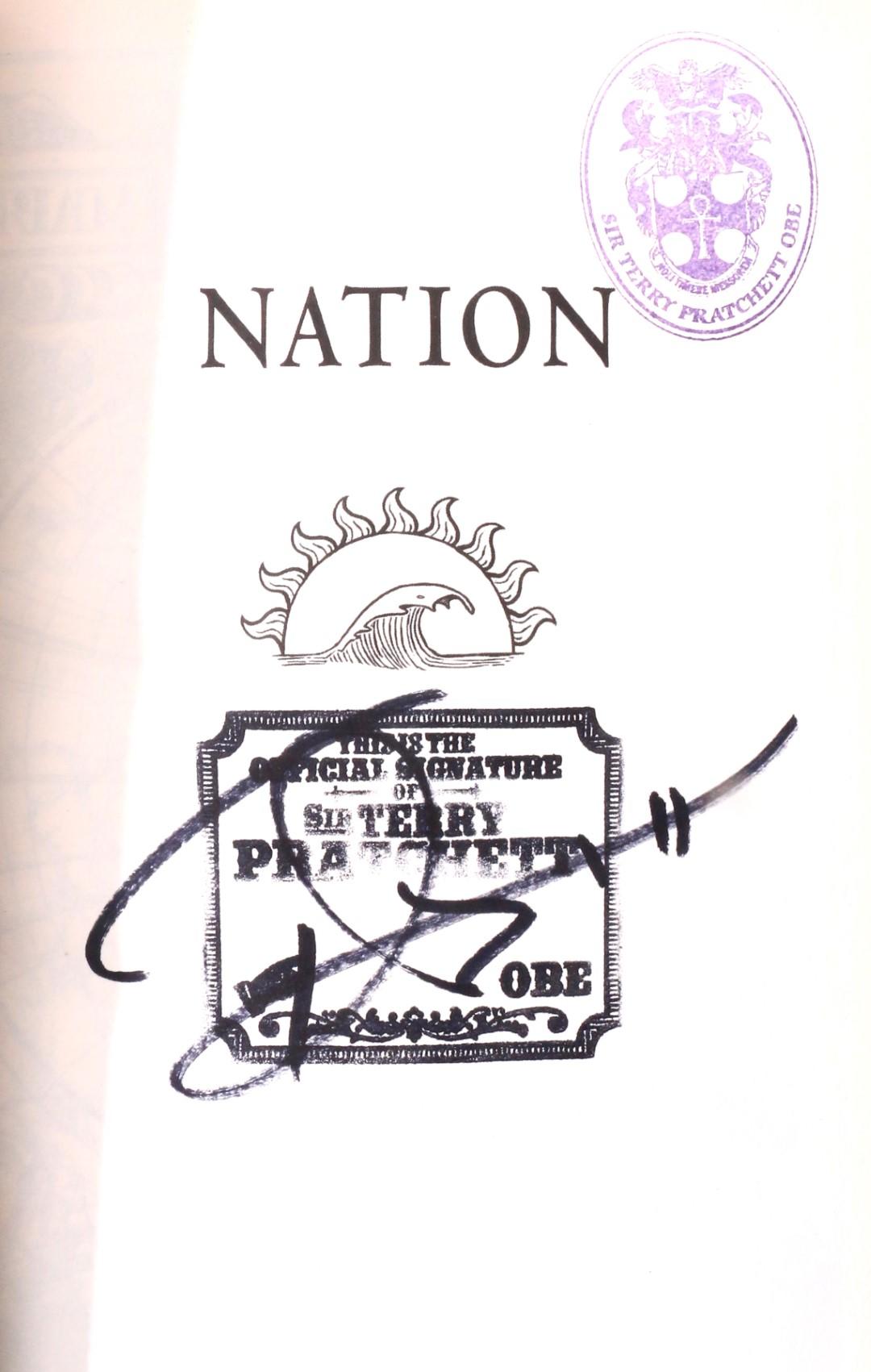 Terry Pratchett - Nation - Doubleday, 2008, Signed Limited Edition.