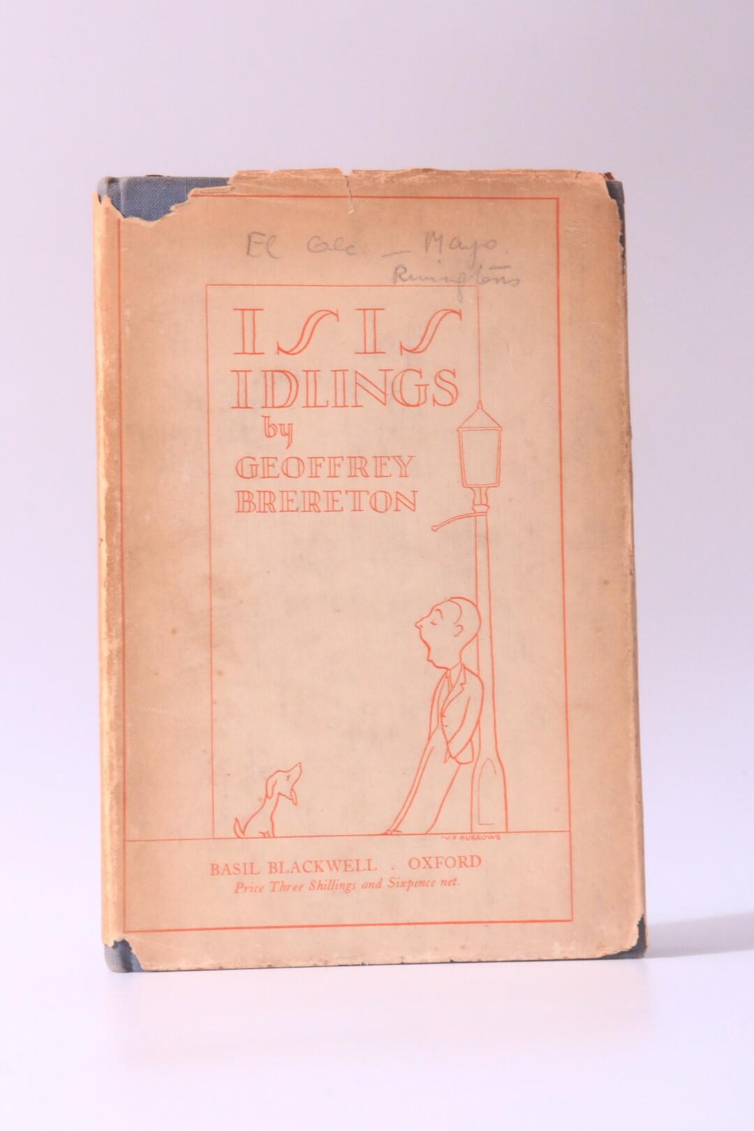 Geoffrey Brereton - Isis Idlings - Basil Blackwells, 1926, First Edition.