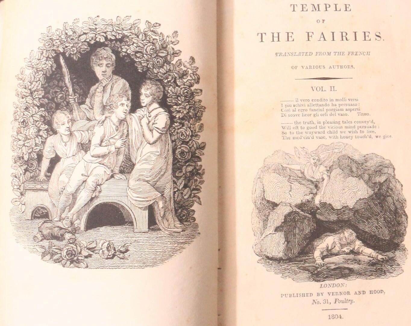 Anonymous [Madame D'Aulnoy] - Temple of the Fairies - Vernor & Hood, 1804, First Edition.