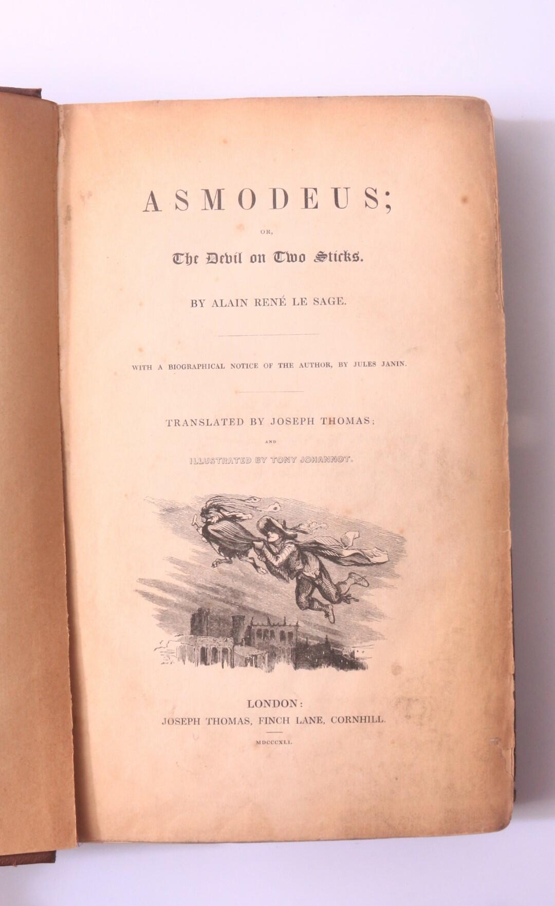 Alain Rene le Sage - Asmodeus; or, the Devil on Two Sticks - Joseph Thomas, 1841, First Thus.
