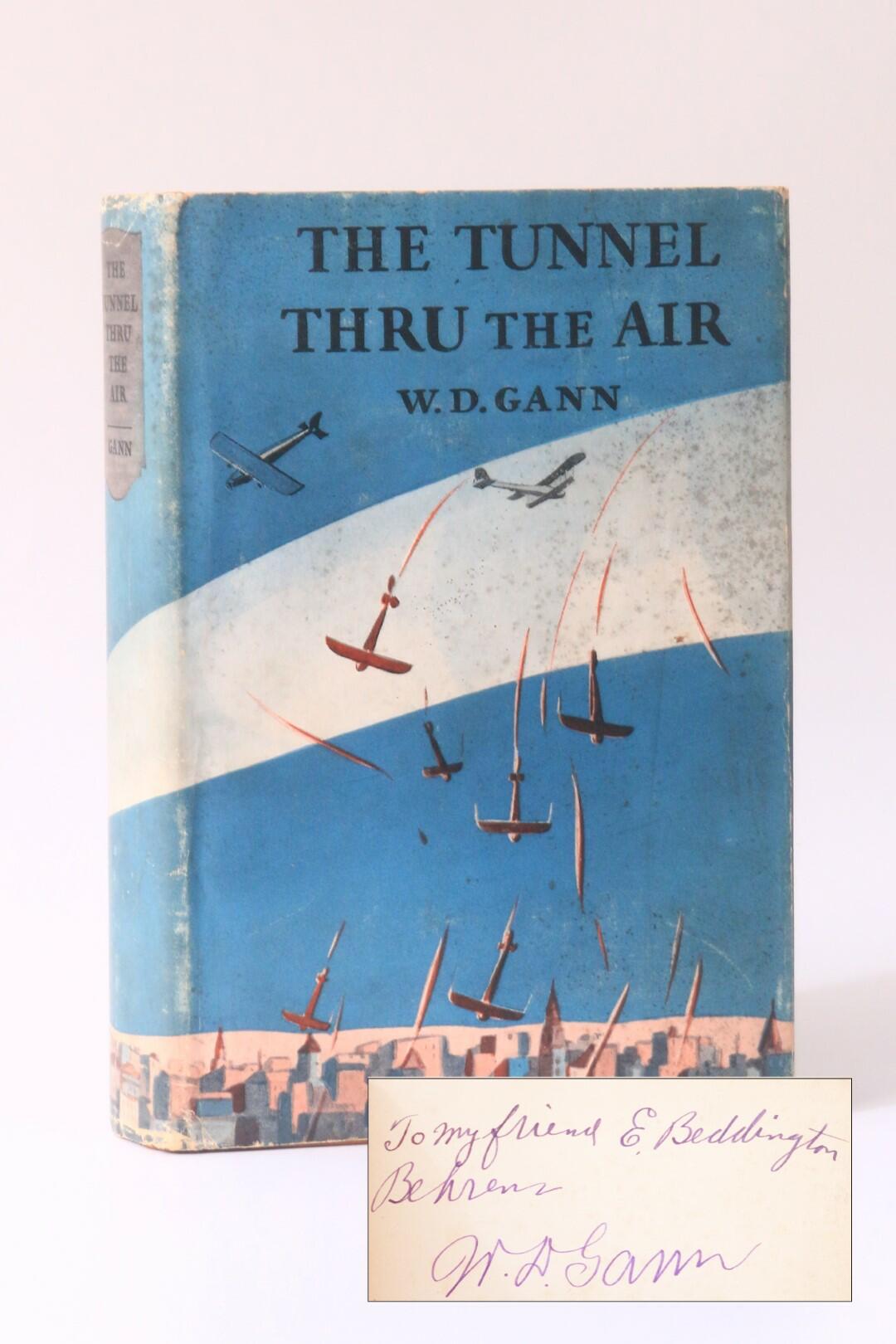 W.D. Gann - The Tunnel Thru the Air: Or Looking Back from 1940 - Financial Guardian Publishing Co., 1927, Signed First Edition.