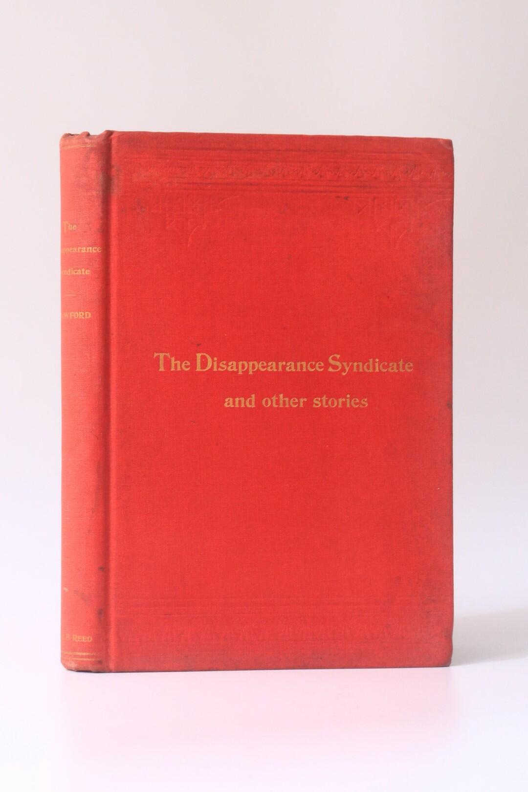 T.C. Crawford - The Disappearance Syndicate and Other Stories - Charles B. Reed, 1894, First Edition.
