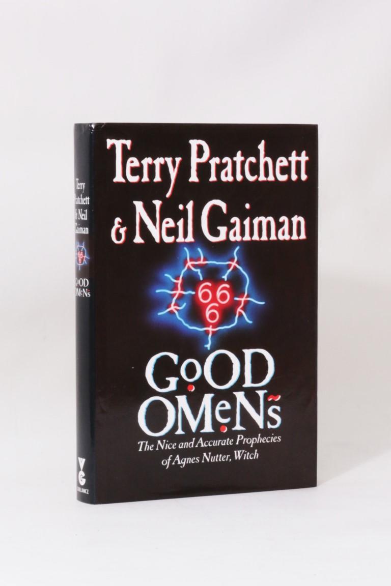 Terry Pratchett & Neil Gaiman - Good Omens: The Nice and Accurate Prophecies of Agnes Nutter, Witch - Gollancz, 1990, First Edition.