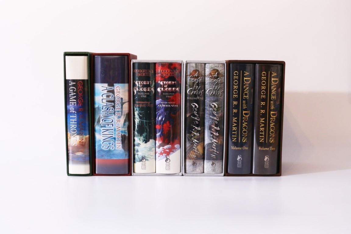 George R.R. Martin - A Song of Ice and Fire: A Set of Lettered Limited Edition [comprising] A Game of Thrones, A Clash of Kings, A Storm of Swords and A Feast for Crows - Meisha Merlin / Subterranean Press, 2000-2012, Signed Limited Edition