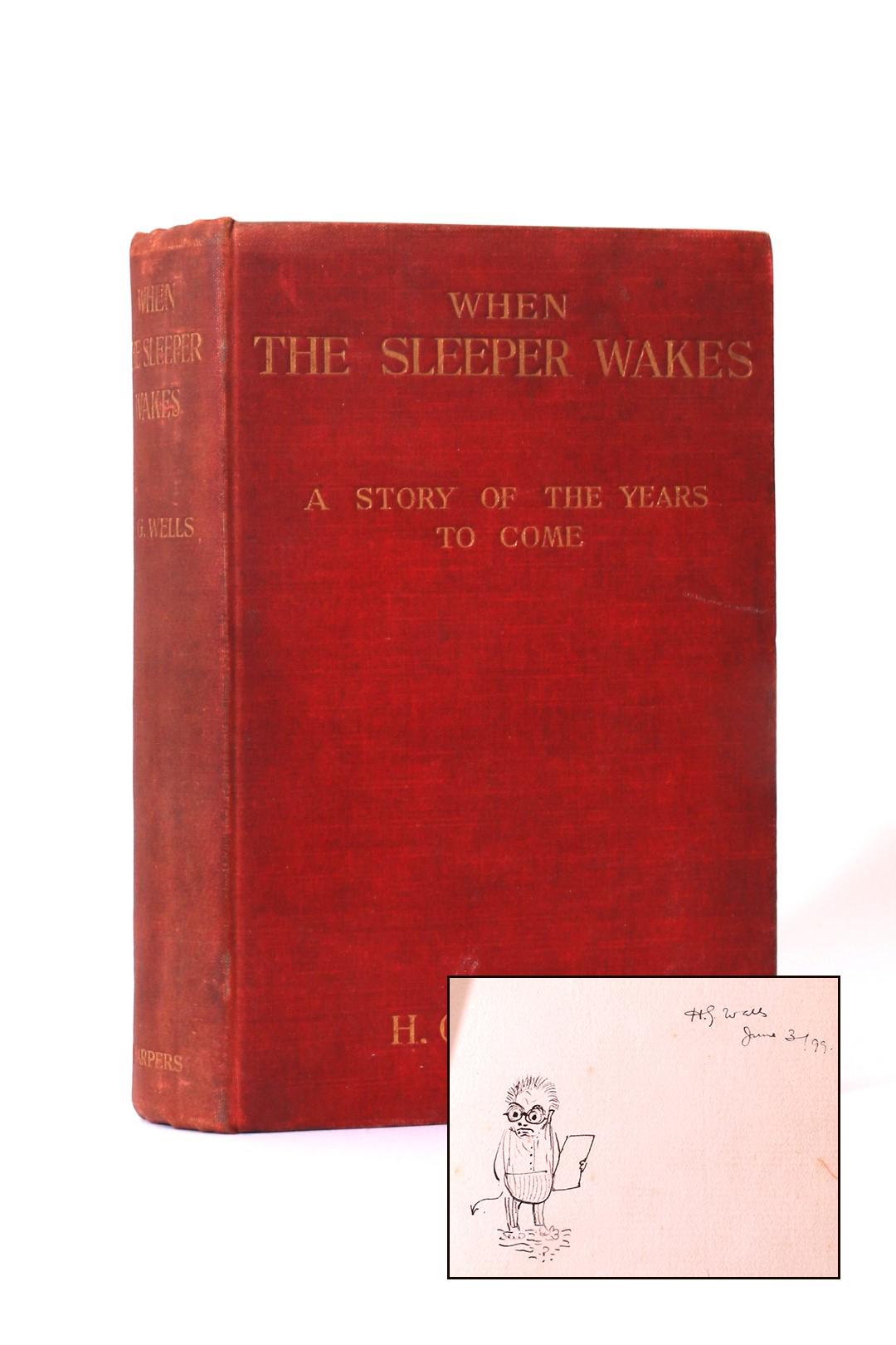 H.G. Wells - When The Sleeper Wakes - London, Harper & Brothers, 1899 - Signed First Edition