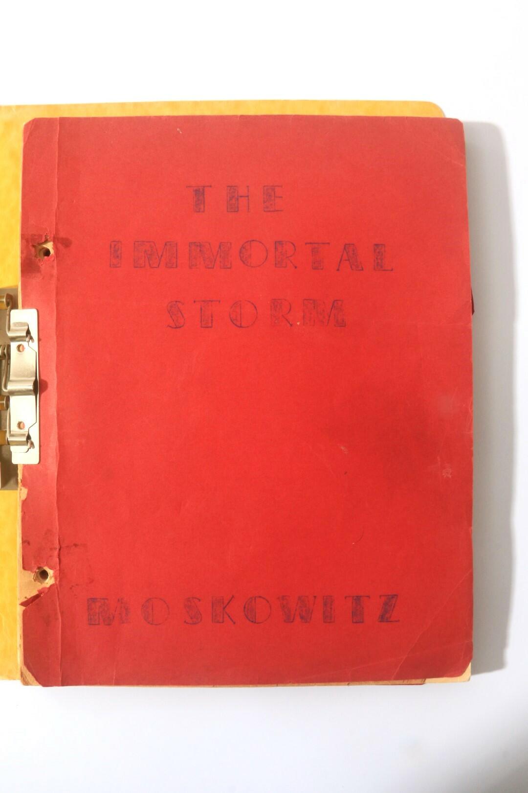 Sam Moskowitz - The Immortal Storm: A History of Science Fiction Fandom [Harlan Ellison's Copy] - Kay and Henry Burwell, 1951, Limited Edition.