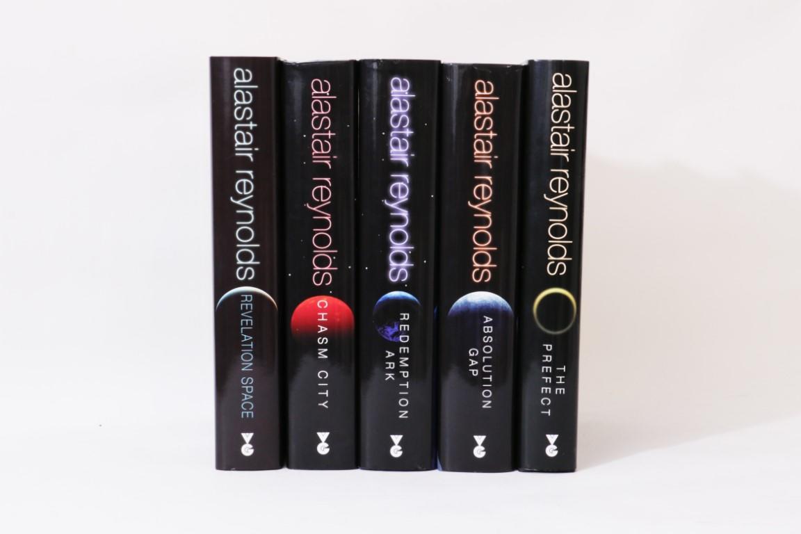 Alastair Reynolds - The Revelation Space Books [comprising] Revelation Space, Chasm City, Redemption Ark, Absolution Gap and The Prefect - Gollancz, 2000-2007, First Edition.