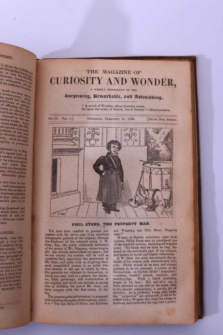 Thomas Prest - The Magazine of Curiosity and Wonder: A Weekly Miscellany of the Surprising, Remarkable, and Astonishing. - G. Drake, 1835-1836, First Edition.