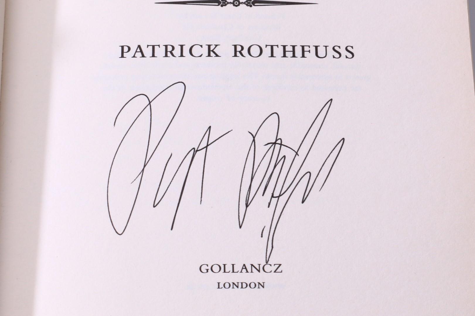 Patrick Rothfuss - The Name of the Wind - Gollancz, 2007, Signed First Edition.