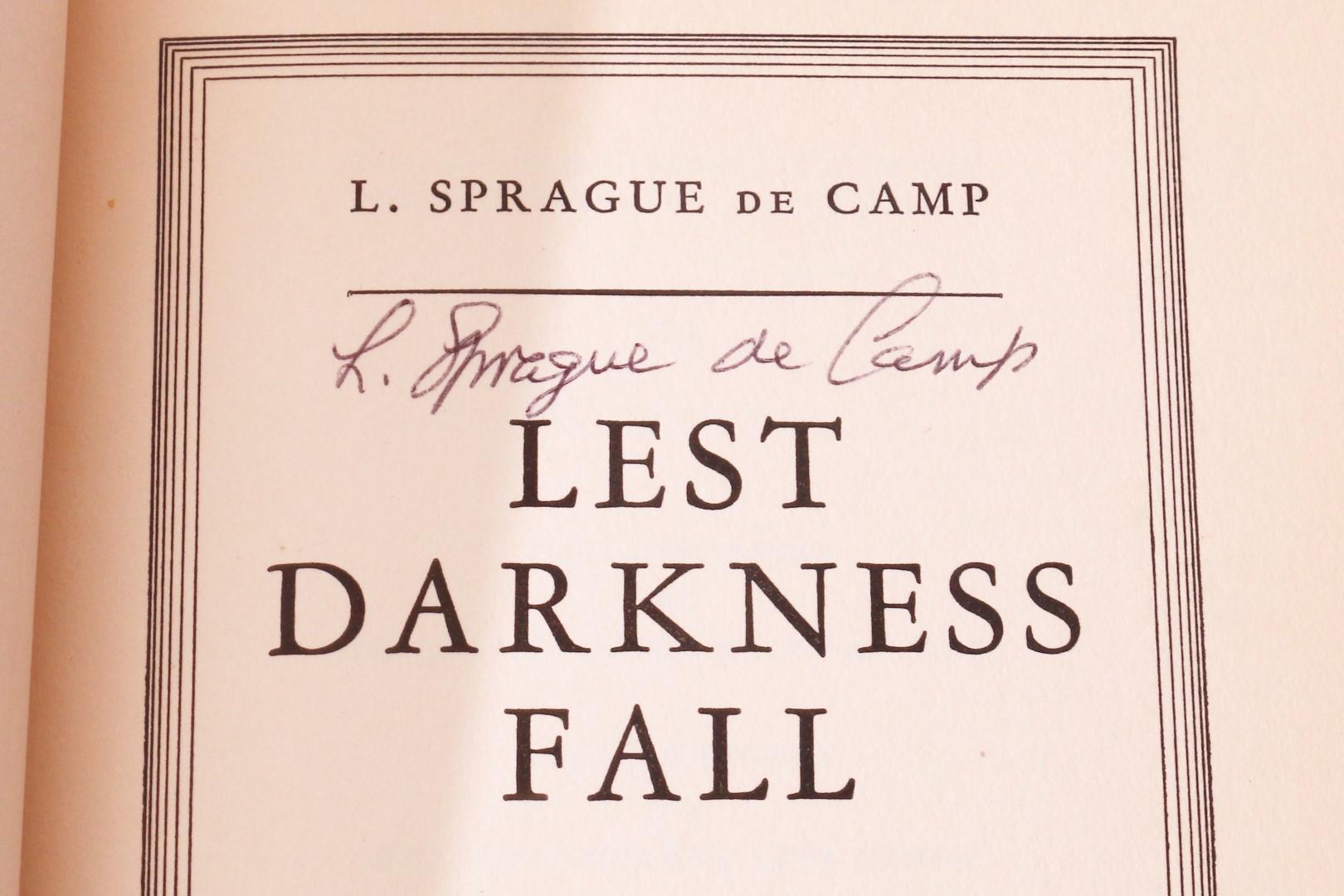 L. Sprague de Camp - Lest Darkness Fall - Holt, Rinehart and Winston, 1941, Signed First Edition.