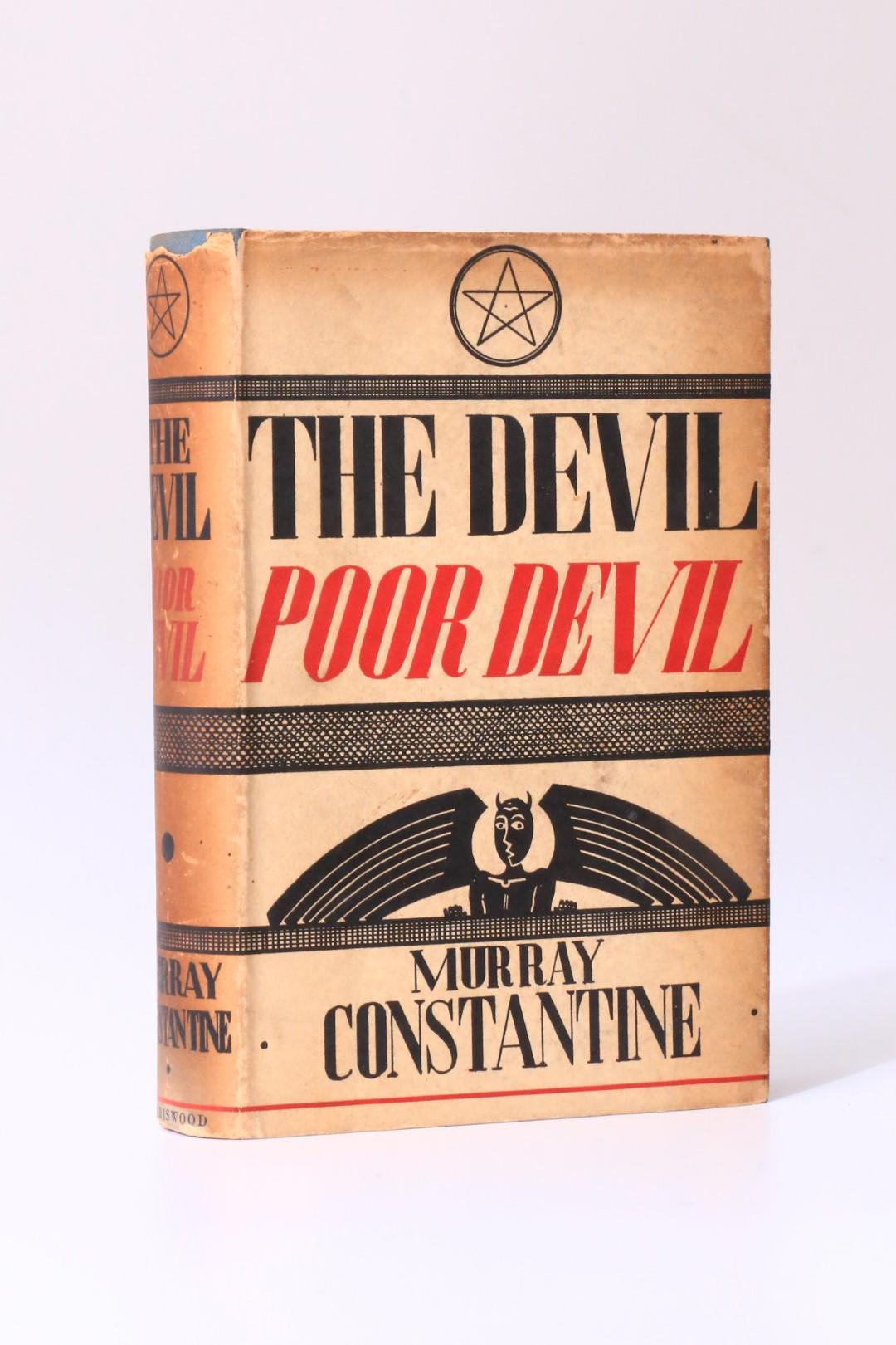 Murray Constantine - The Devil, Poor Devil - Boriswood, 1934, First Edition.