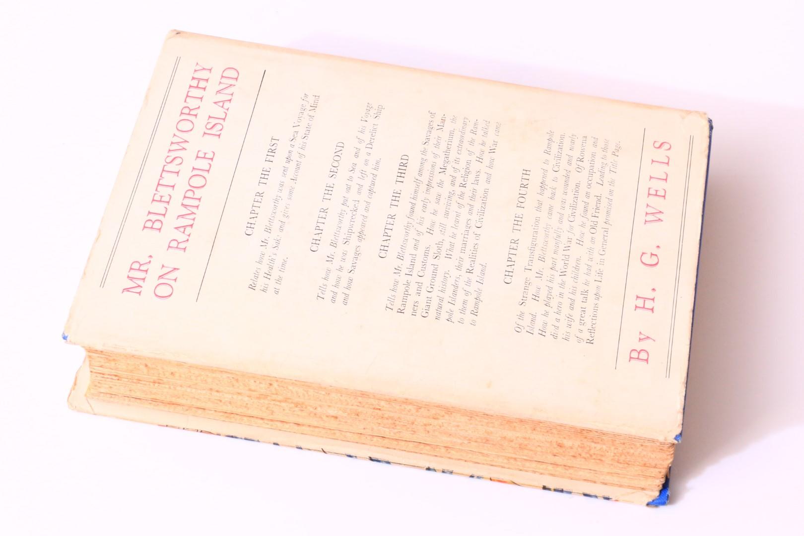 H.G. Wells - Mr. Blettsworthy on Rampole Island - Doubleday Doran, 1928, First Edition.