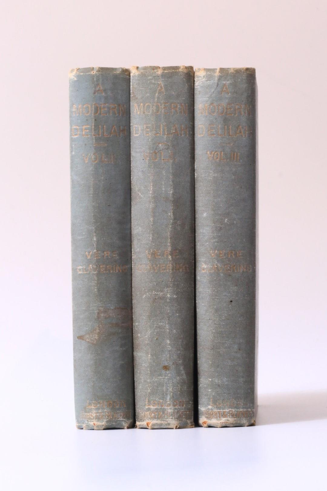 Vere Clavering - A Modern Delilah - Hurst & Blackett, 1888, First Edition.